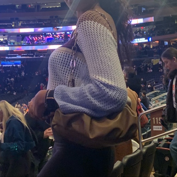 Springtime Knitted Patchwork Long Sleeve Crop Top - Picture 5 of 5